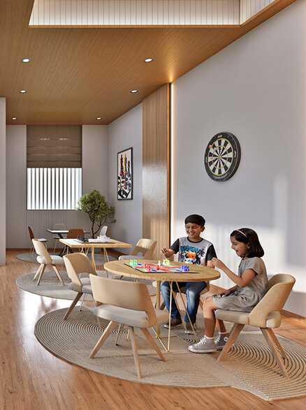 Indoor games area at Altus Grande