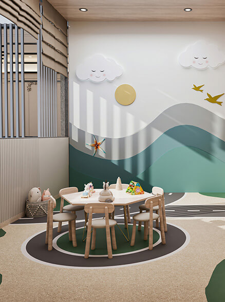 Toddler play area at Altus Grande