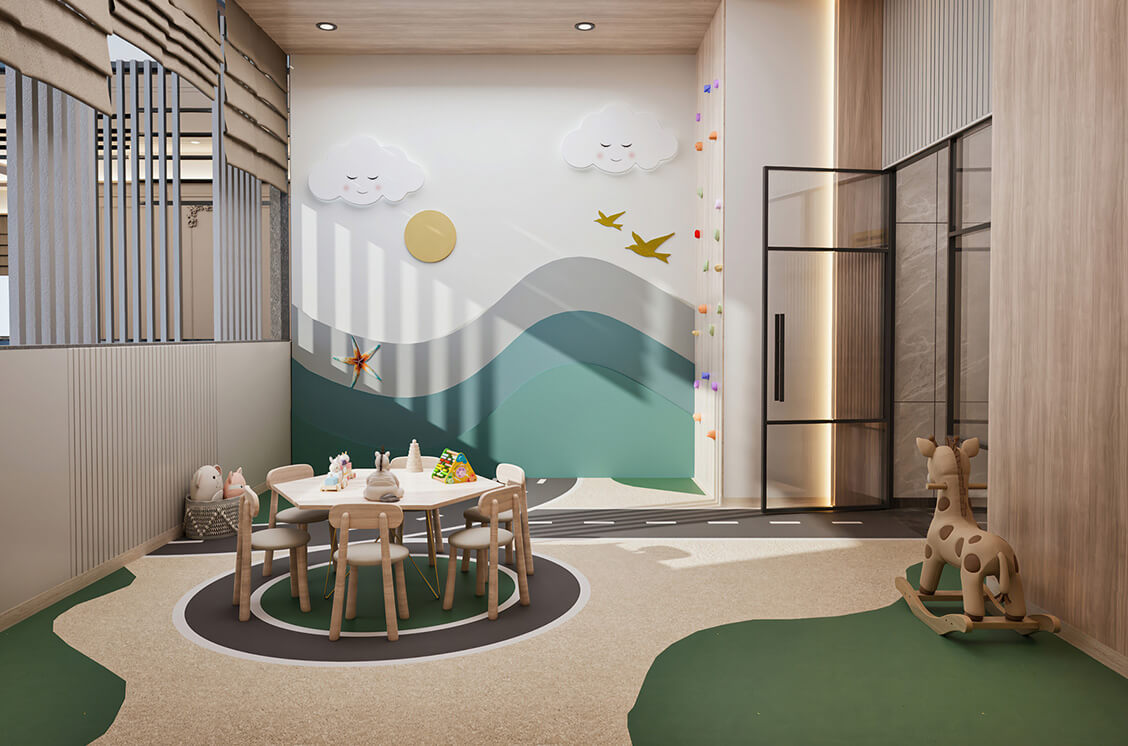 Toddler play area at Altus Grande